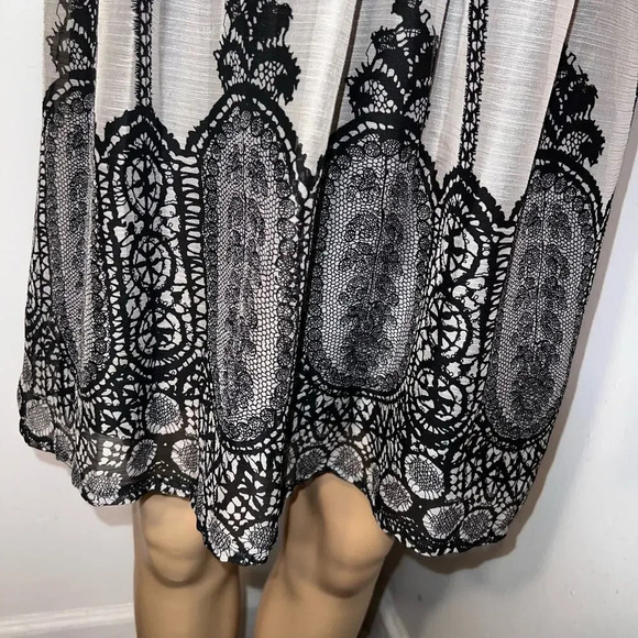 American Rag, S, sequent ruffle lace, smock-waist sleeveless lined mini dress￼ - Picture 8 of 10